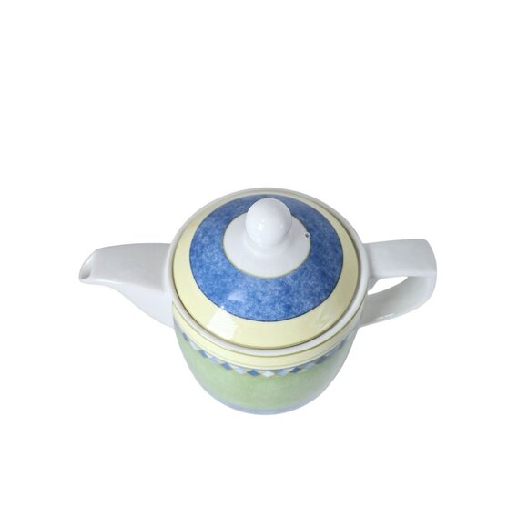 Vintage 1999 Royal Doulton Fine China Carmina Pattern #TC1277 Teapot With Lid - Picture 5 of 9